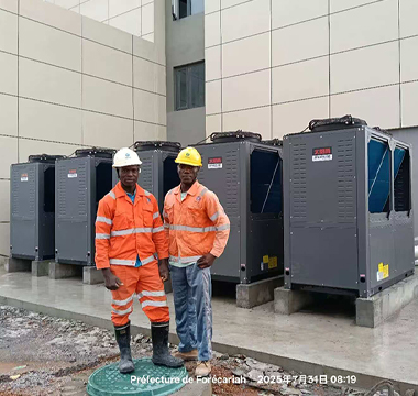 幾內亞馬瑞巴亞港空氣能安裝調試